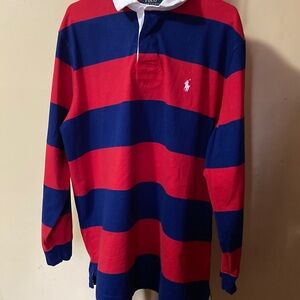 Ralph Lauren Classic Fit Polo in Red and Blue